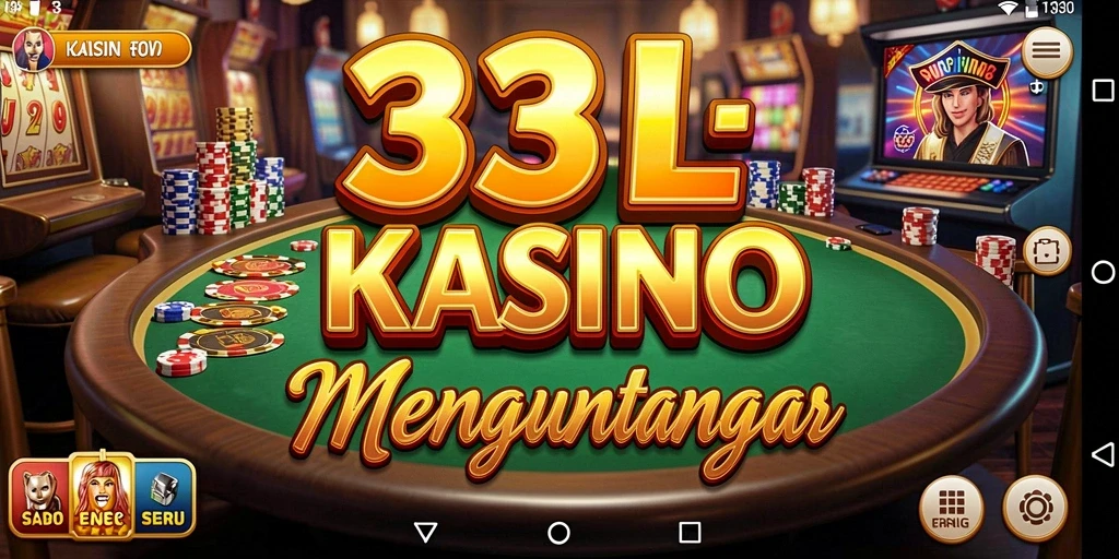 Screenshot gameplay Kasino dari aplikasi 33L yang menarik.