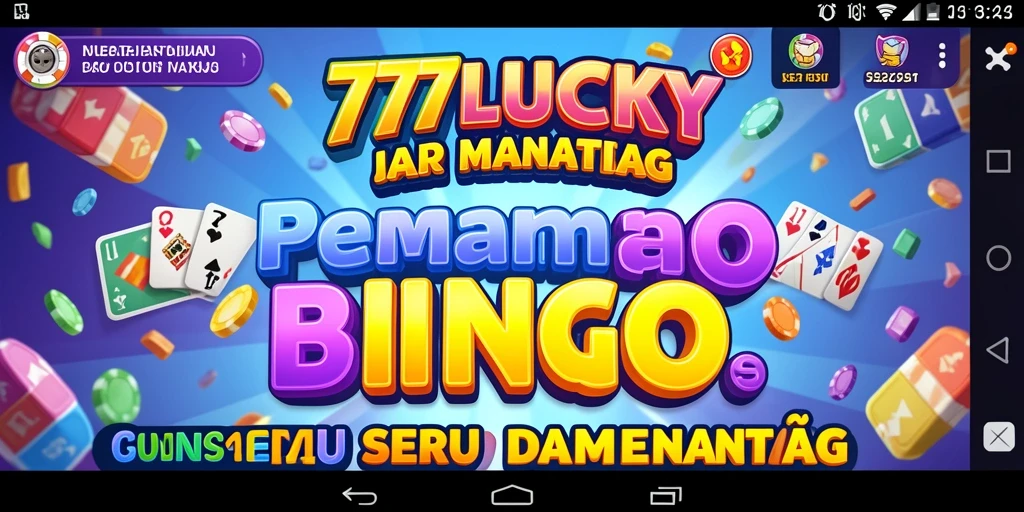 Tangkapan layar menunjukkan gameplay Bingo menarik di 777LUCKY.