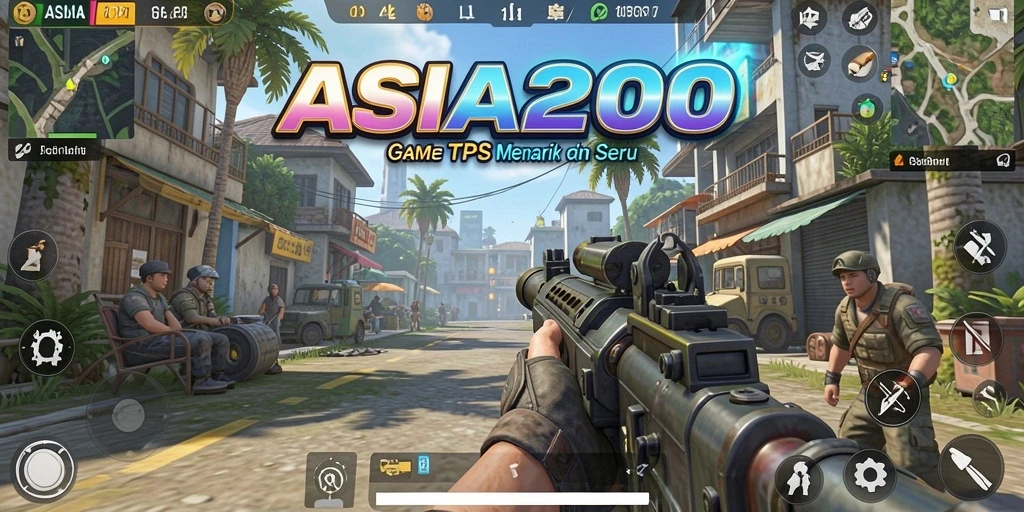 Screenshot dari gameplay ASIA200 yang penuh aksi TPS.