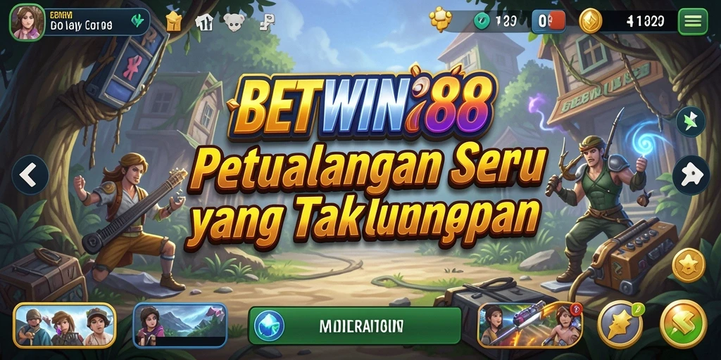 Tampilan gameplay seru dari BETWIN88 dengan petualangan mendebarkan.