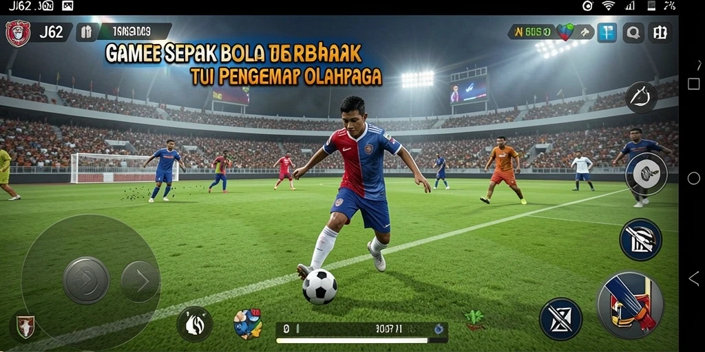 Gameplay seru dalam permainan sepak bola JJ62.