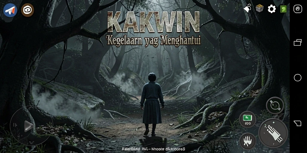 Tampilan gameplay KAKWIN yang penuh ketegangan dan horor.