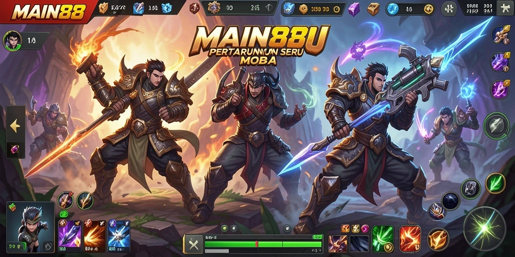 Screenshot dari gameplay <strong>MAIN88</strong> yang menampilkan pertarungan yang intens dan strategis.