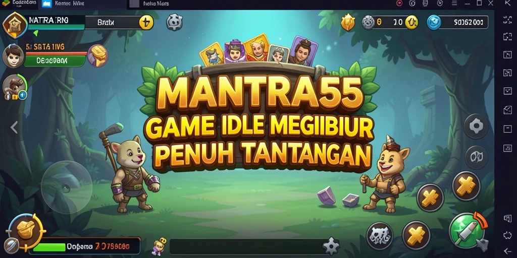 Tangkapan layar dari gameplay MANTRA55 yang seru dan menantang.