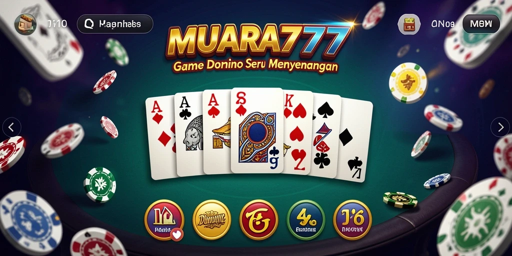 Tampilan utama game Domino MUARA777 saat bermain.