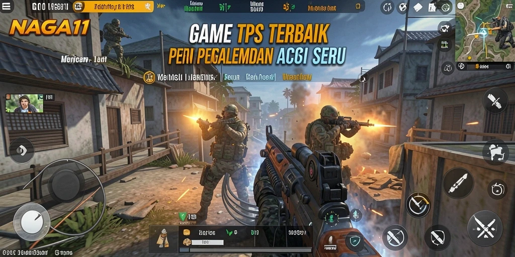 Tampilan seru gameplay NAGA11 dengan aksi pertempuran yang mendebarkan.