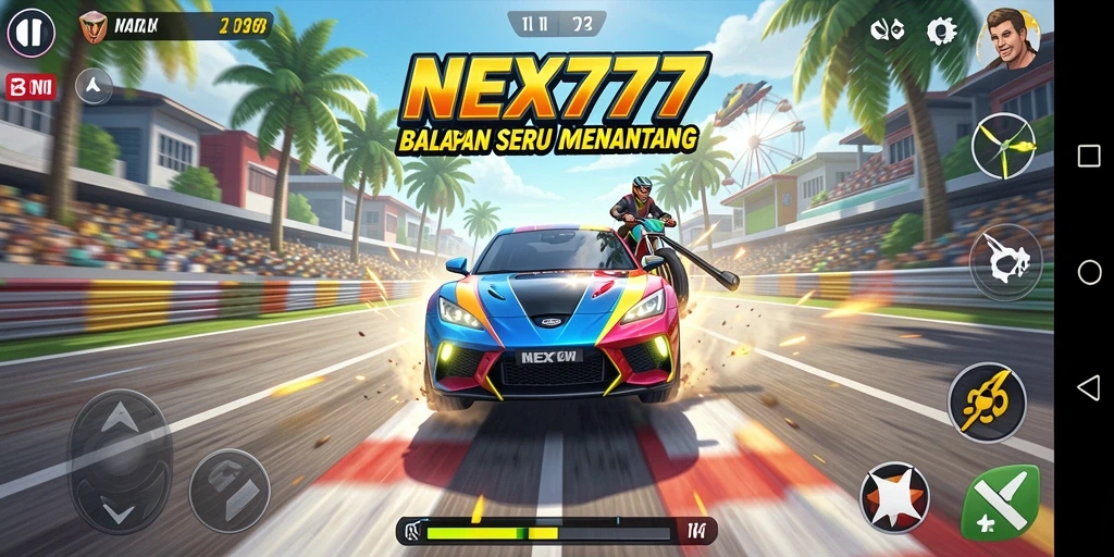 Tampilan gameplay NEX777 yang mendebarkan dan penuh aksi.