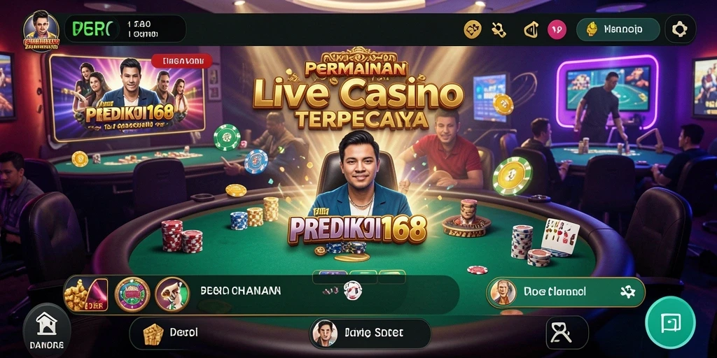 Gameplay Live Casino seru dan interaktif di PREDIKSI168.