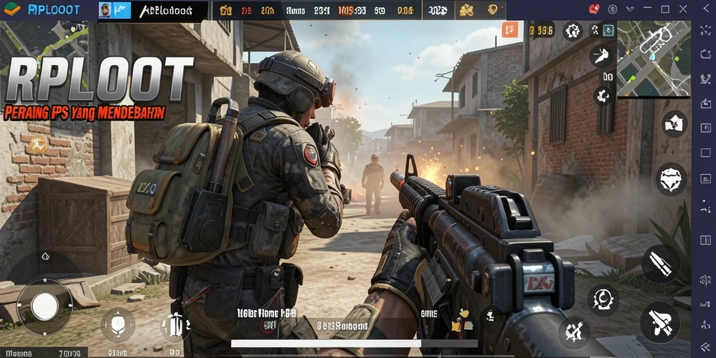 Screenshot RPLOOT menampilkan aksi seru dalam gameplay FPS yang mendebarkan.