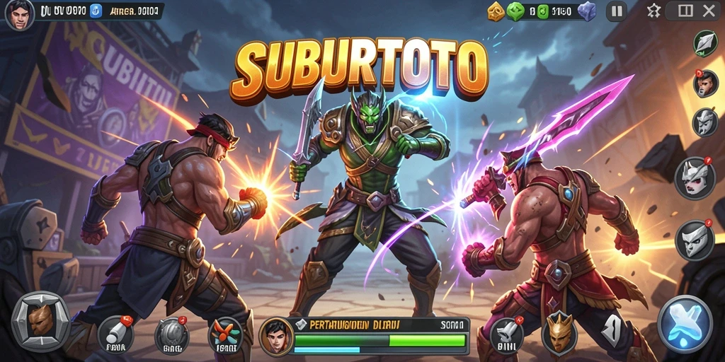 Tampilan gameplay SUBURTOTO yang menegangkan dan penuh aksi.