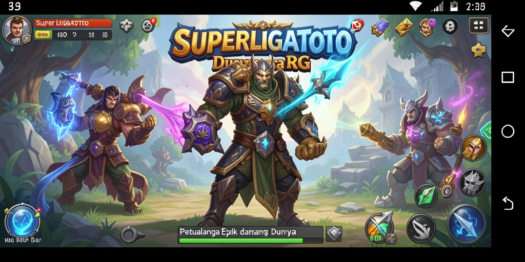 Gameplay SUPERLIGATOTO yang menampilkan pertarungan seru dan grafis memukau.