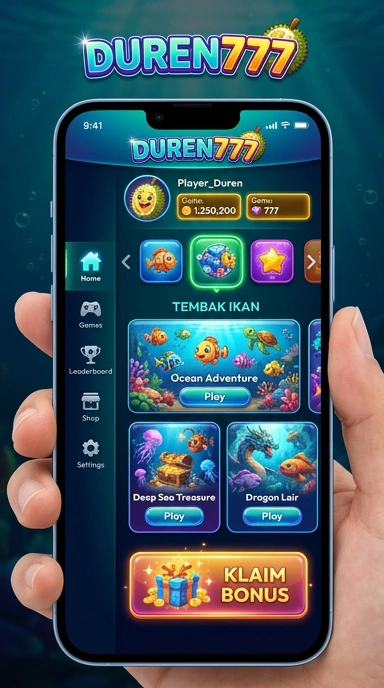 Tampilan antarmuka pengguna duren777 yang ramah dan intuitif.